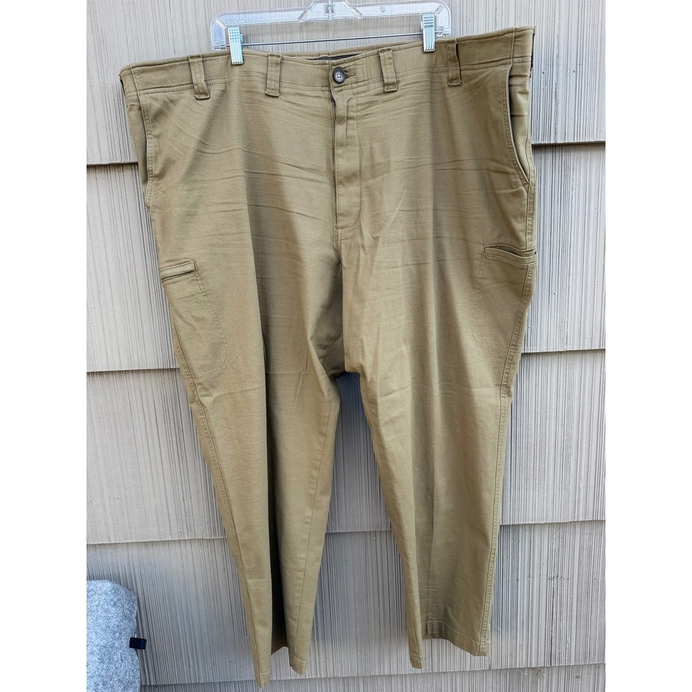 Lee Extreme Motion Regular Straight Khaki Pants Mens 50x32 Tan Canvas Chino
